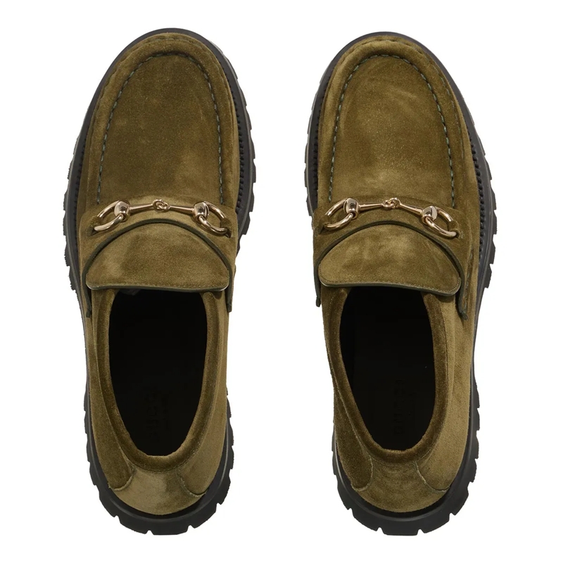 Gucci Stiefeletten Horsebit Ankle Boots Green(Image 6)