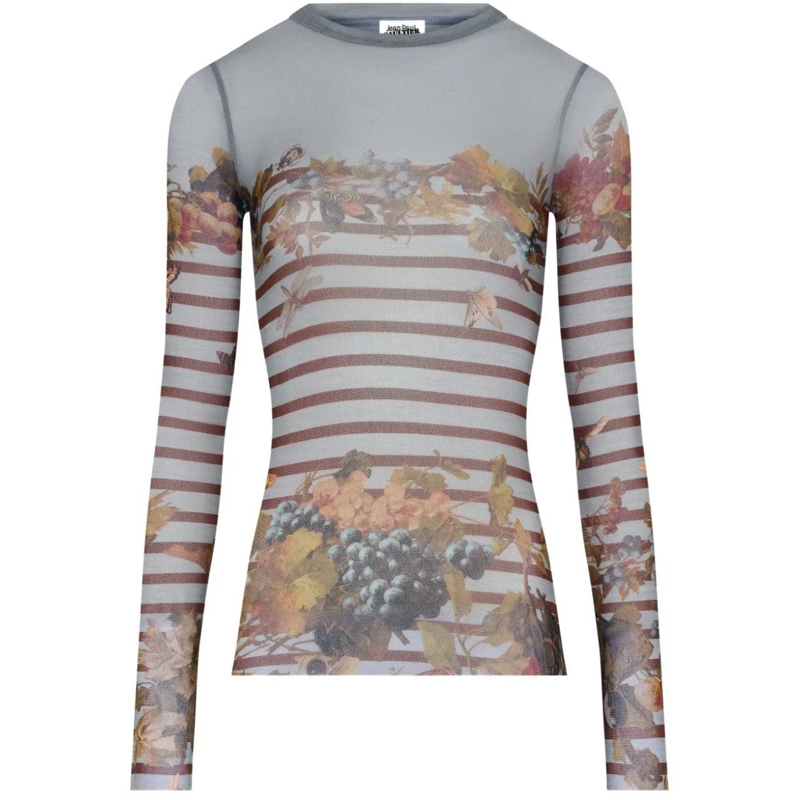 Jean Paul Gaultier T-Shirt Top Multicolour mehrfarbig