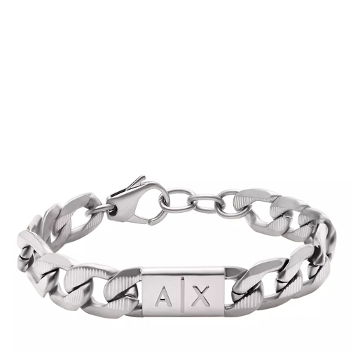 Armani Exchange Stainless Steel Chain Bracelet Silver Armband