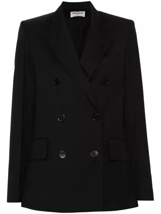 Zadig & Voltaire - Double-Breasted Blazer - Größe 36 - black