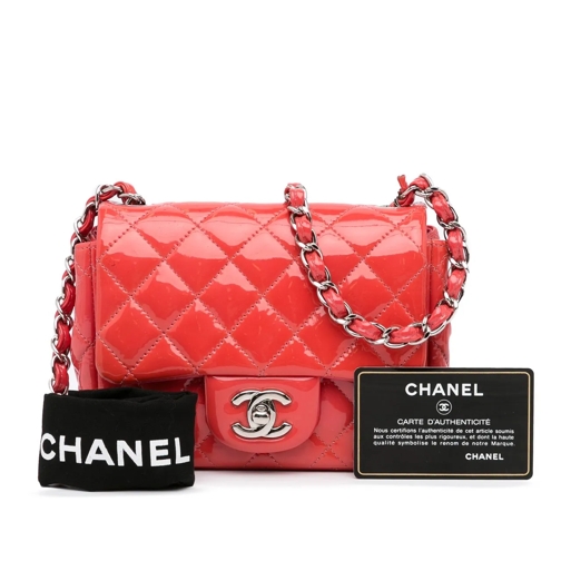 Chanel Fourre-tout 2012-2013 Classic Patent Single Flap rose (Image 18)