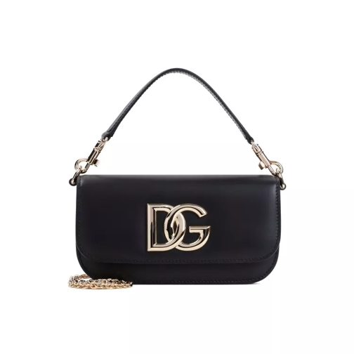 Dolce&Gabbana Leather Bag Black Schultertasche