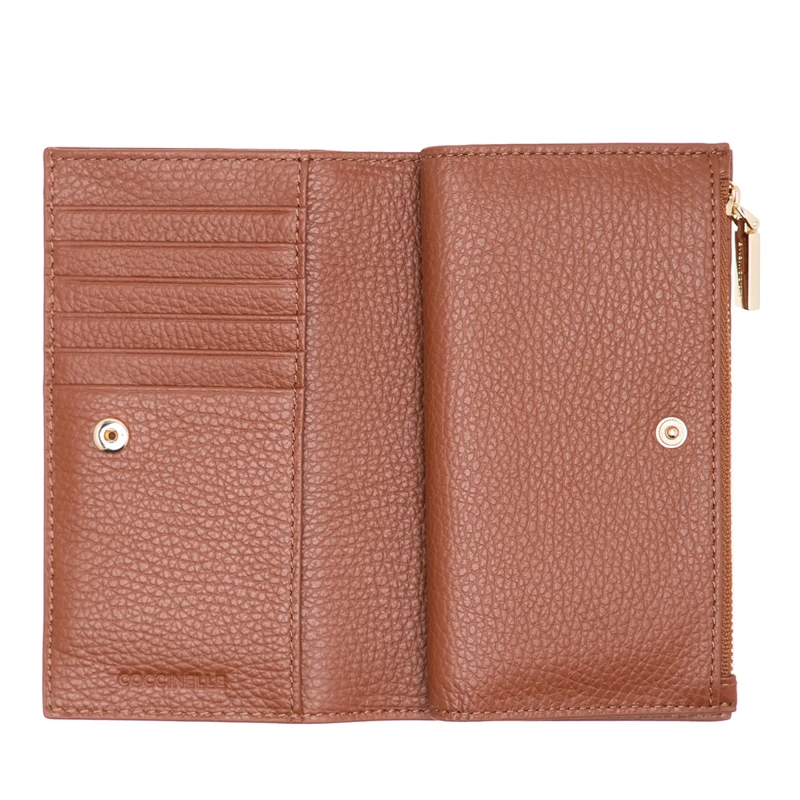 Coccinelle Tri-Fold-Portemonnaie Metallic Soft Cognac(Image 11)