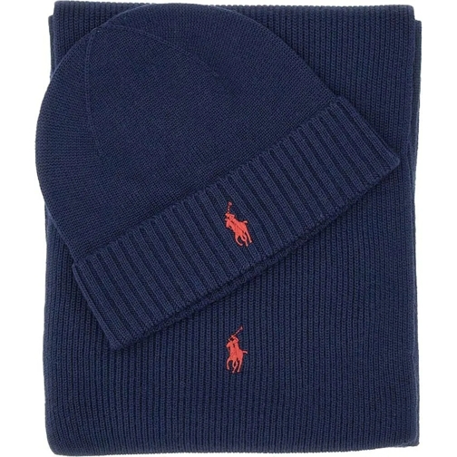 Ralph Lauren  Sjaal Muts giftpack donkerblauw blau