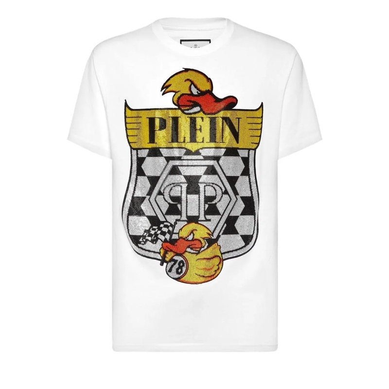 Philipp Plein T-Shirt T-Shirt Duck weiss