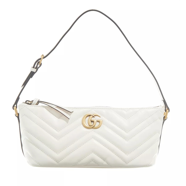 White GG Marmont small quilted-leather cross-body bag