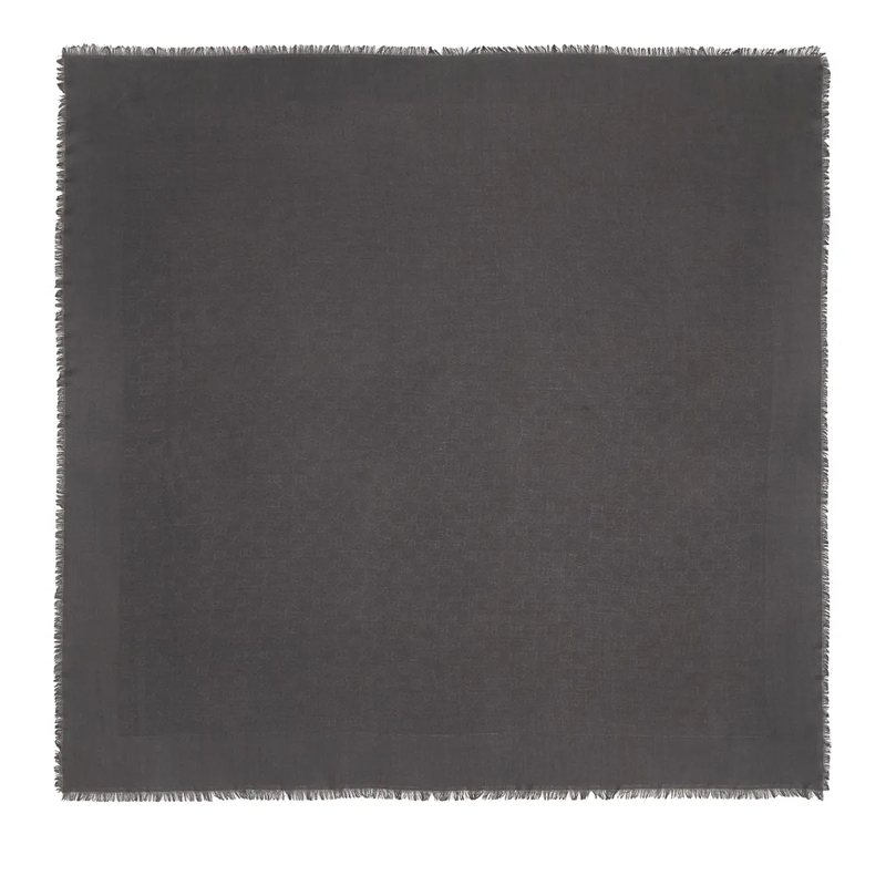Gucci Leichter Schal GG Jacquard Scarf Dark Grey