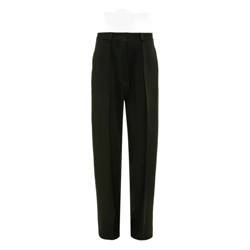 Victoria Beckham  Tailored Black Trousers With High Waist Black