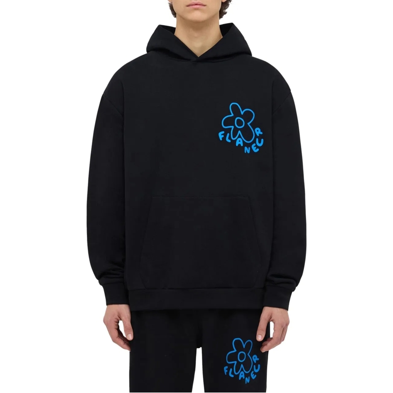 Flâneur  Blossom Hoodie | Black schwarz