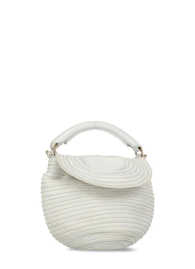 Majo Hobo bags Grey Leather Shoulder Bag in grijs