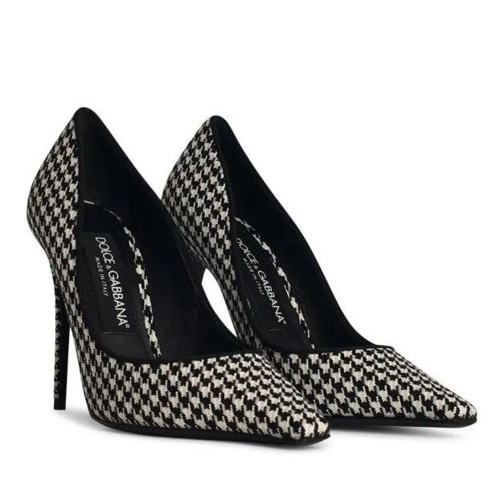 Dolce&Gabbana Black Viscose Blend Leather Pumps Black Pumps