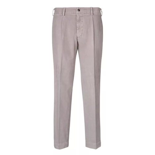 Dell'oglio Cotton Blend Trousers Grey Hosen