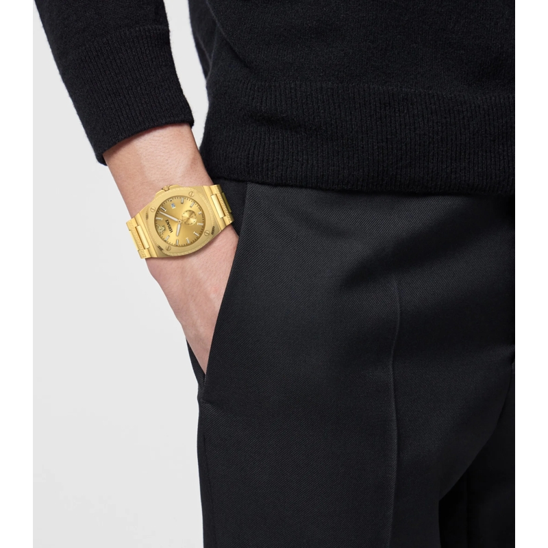 Versace Quarzuhr Quarz-Analoguhr Versace Tolomeo gold(Image 4)