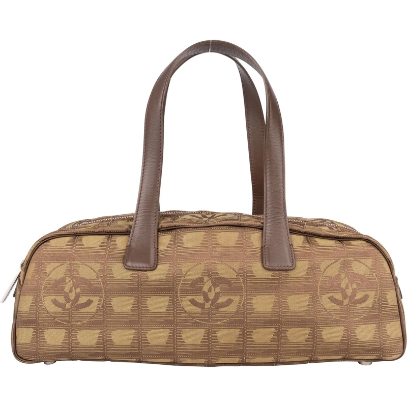 Chanel Schultertasche Chanel Travel Line Monogram Handbag braun