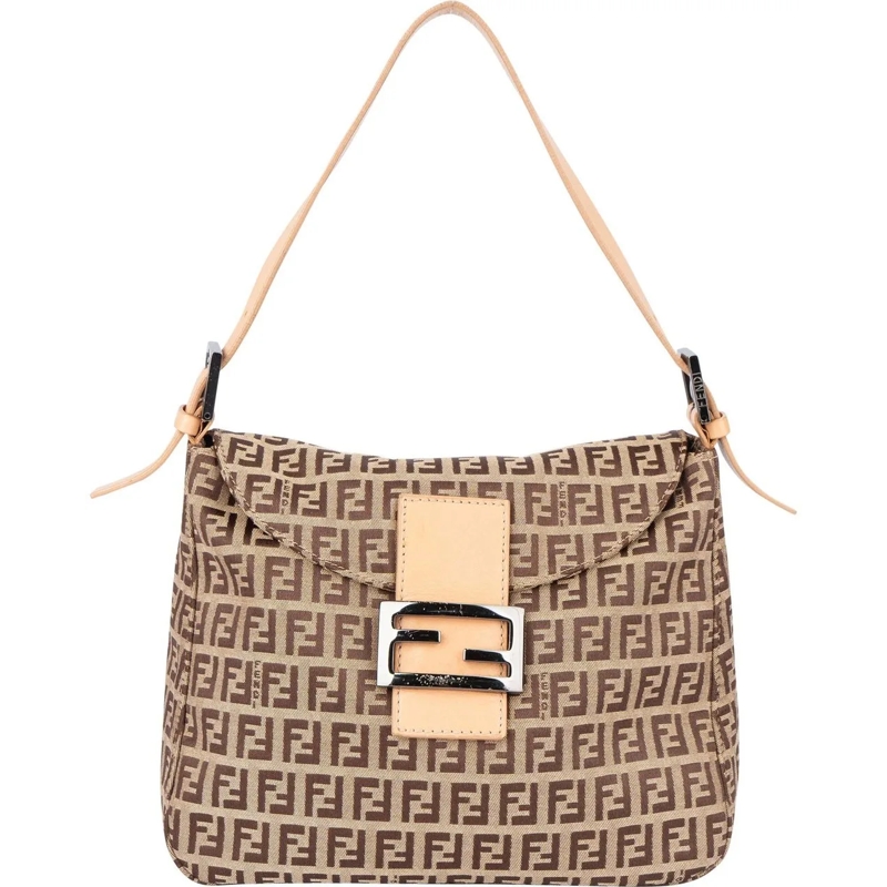 Fendi Schultertasche Fendi FF Monogram Baguette Handbag mehrfarbig