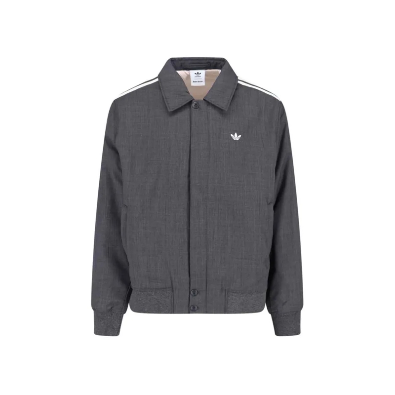 ADIDAS X WALES BONNER  Wool Blend Jacket, Grey, Classic Collar Grey