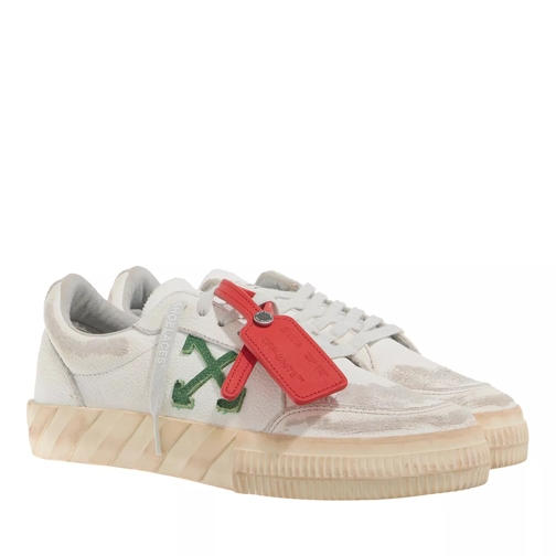Off-White Low Vulcanized Distressed White Green lage-top sneaker