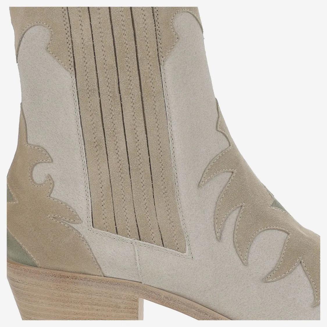 Thumbnail - Sartore Stiefel - Suede Ankle Boots - Gr. 36 (EU) - in Beige - für Damen