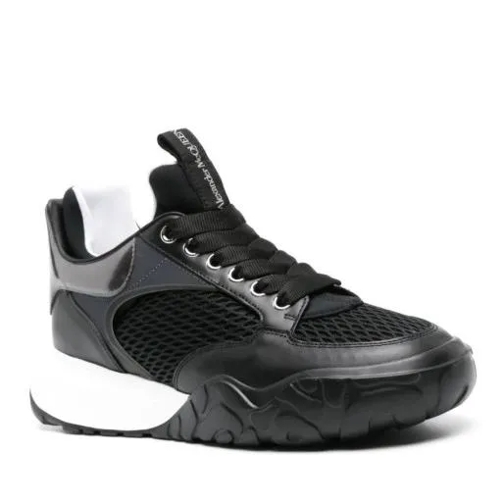 Alexander McQueen Sneakers Court Trainer Black/Grey Black högsko sneaker