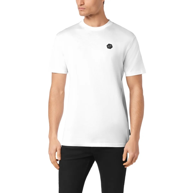 Philipp Plein T-Shirt T-Shirt Gothic Plein Mit Schmucksteinen weiss(Image 2)