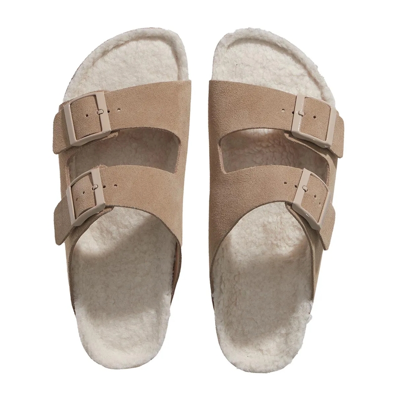 Espadrij l’originale Slides Ami Velour Teddy Sable(Image 4)