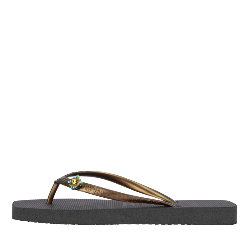 UZURII Flip Flops Zehentrenner Macrame Lizzy schwarz