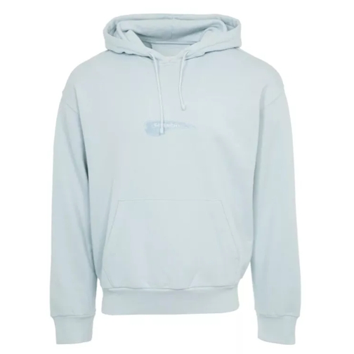 Givenchy Light Blue Cotton Hoodie Blue 