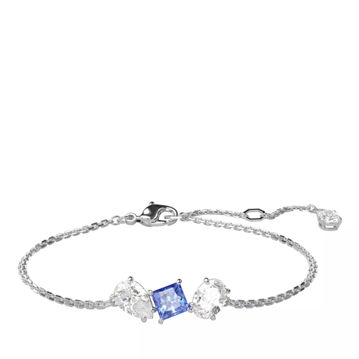 Swarovski Mesmera bracelet, Mixed cuts, Rhodium plated Blue Bracelet