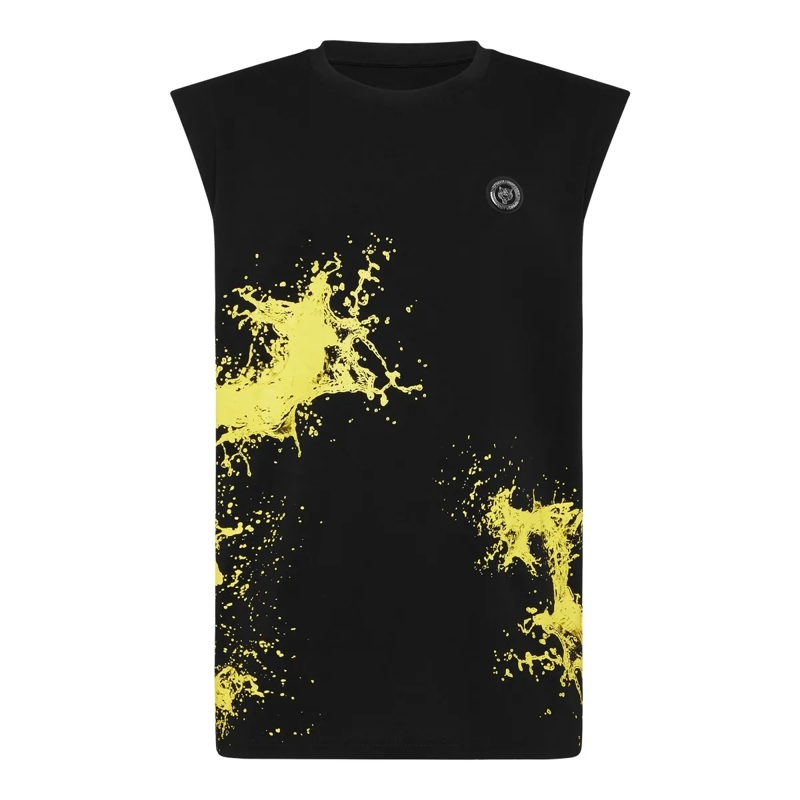 Plein Sport Top Tank-Top Splash schwarz