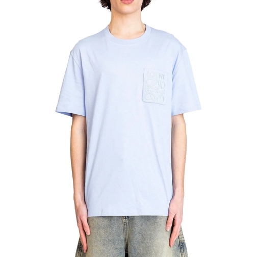 Loewe T-Shirts RELAXED FIT T-SHIRT LIGHT BLUE mehrfarbig