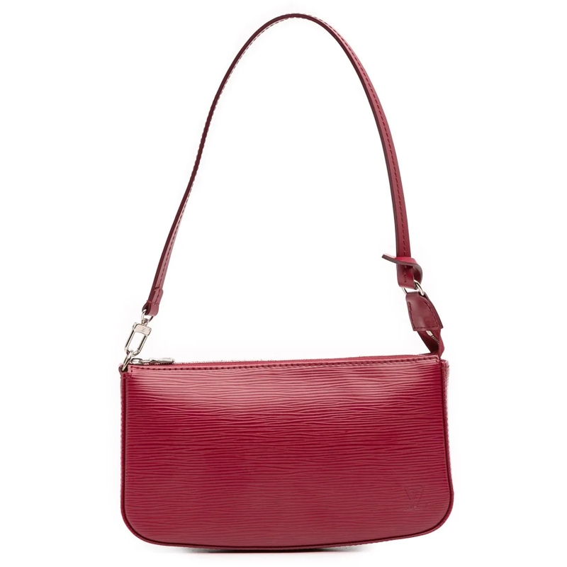 Louis Vuitton Schultertasche Epi Pochette Accessoires rot