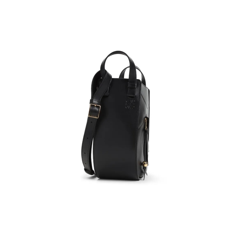 Loewe Bucket Bag Calf Leather Shoulder Bag With Adjustable Strap Black