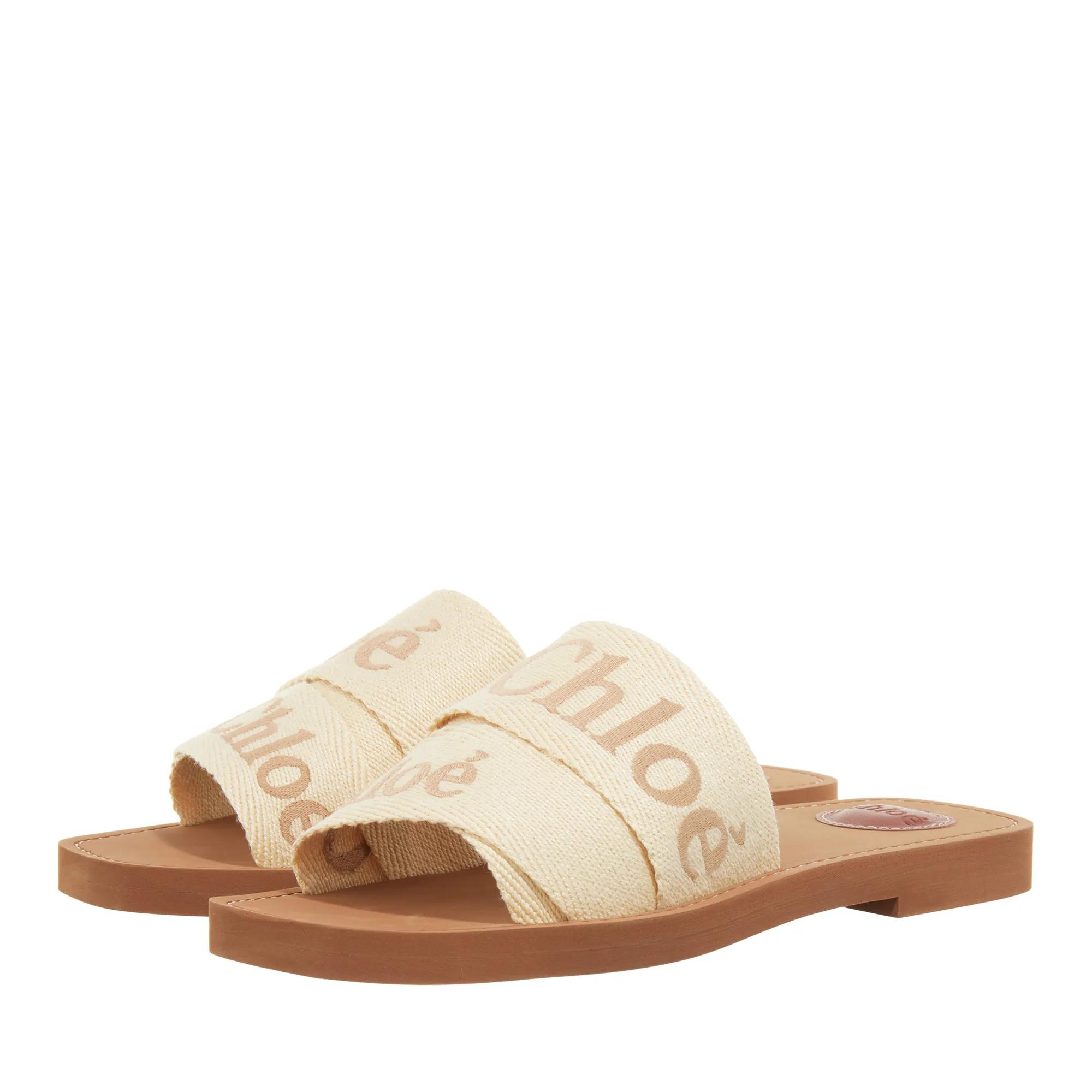 Chloé Women's Beige Sandals - Woody - Sandals For Size 4 (Uk)