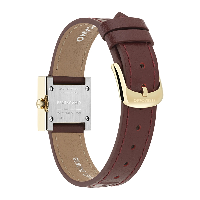 Salvatore Ferragamo Quarzuhr Quarz Analog Uhr Jt- Ferragamo Portrait burgundy(Image 3)
