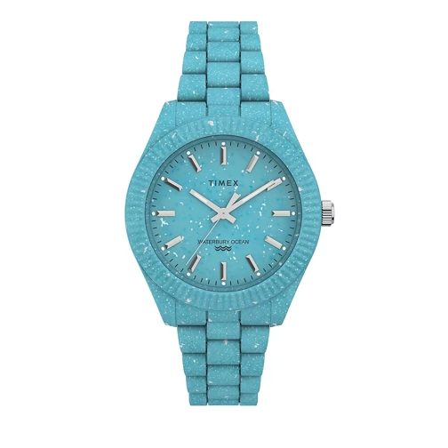 Timex Womens Waterbury Watch Ocean Light Blue Quarz-Uhr