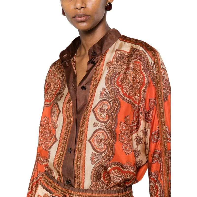Zimmermann Chemisier Shirts Orange orange(Image 5)