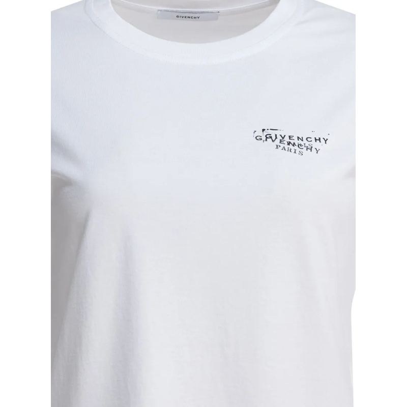 Givenchy T-shirt Fitted Crew-Neck T-Shirt White(Image 6)