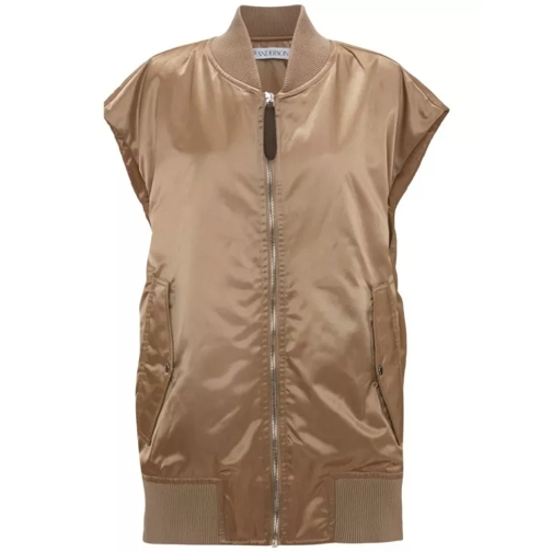 J.W.Anderson Vest Satin Finish Beige Brown 