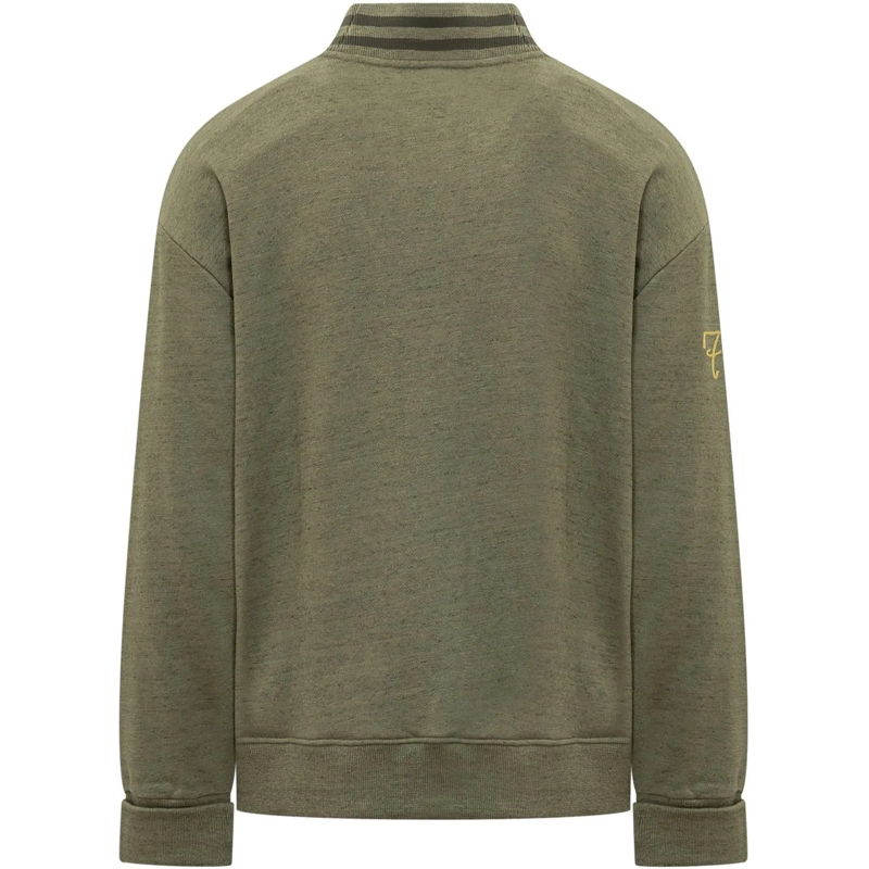 Kenzo Pullover Kenzo Cardigan in Cotone con Ricamo Logo grün(Image 2)