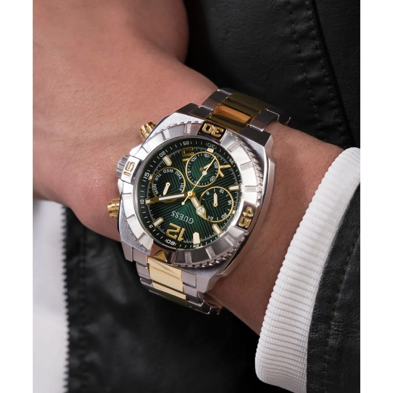 Guess Quarzuhr Quarz-Analoguhr Traction silber(Image 5)