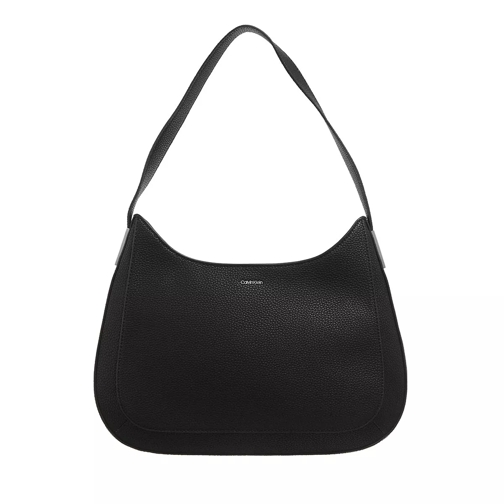 Calvin Klein Ck Must Plus Shoulder Bag Medium Ck Black Hobo Bag