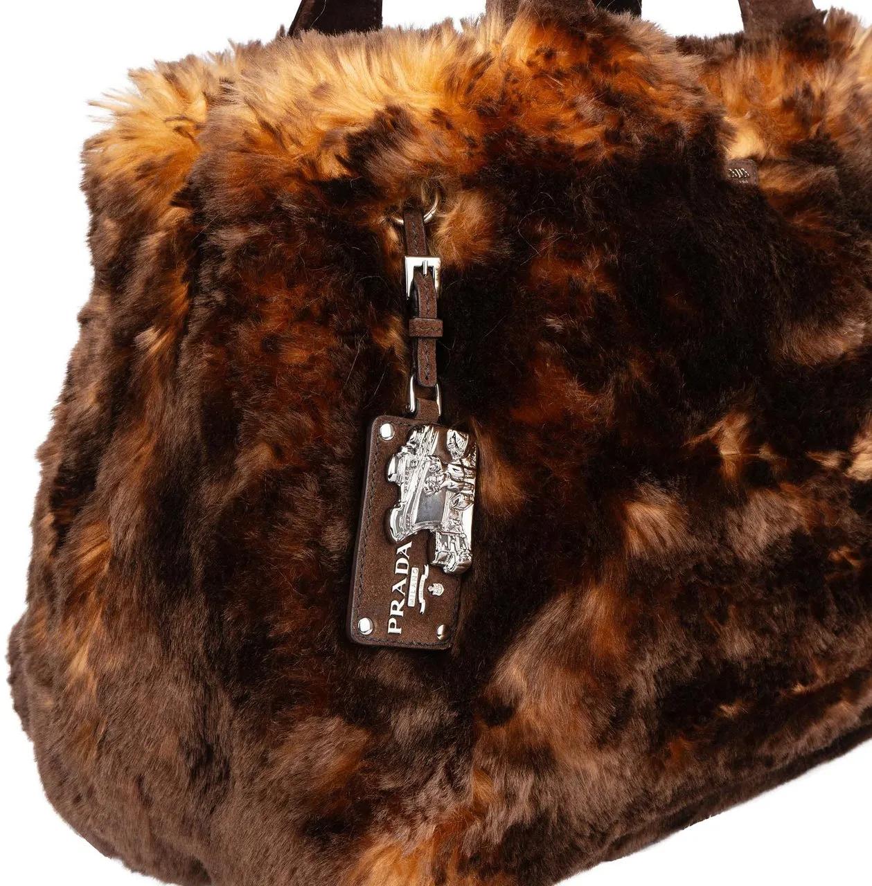 Thumbnail - Prada Crossbody Bags - Prada Fur Optic Canapa Handbag - Gr. unisize - in Bunt - für Damen