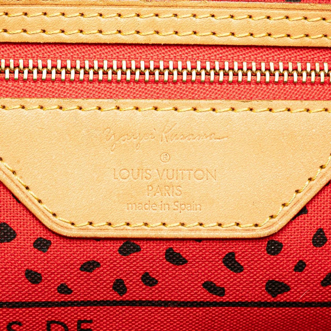 Thumbnail - Louis Vuitton Shopper - Yayoi Kusama Monogram Neverfull MM - Gr. unisize - in Rot - für Damen