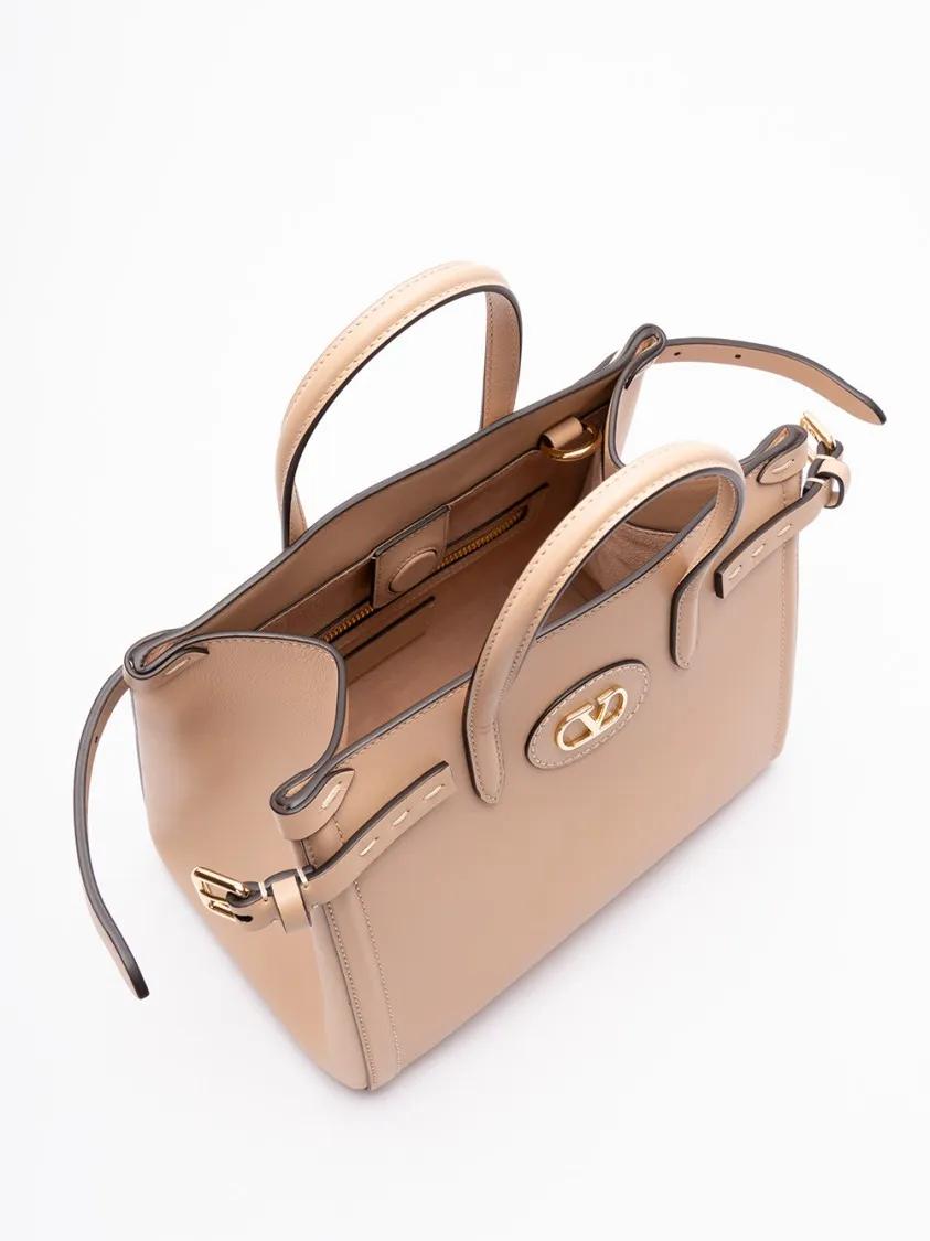 Valentino Garavani Shoppers & Totes Small `Antibes` Tote in beige