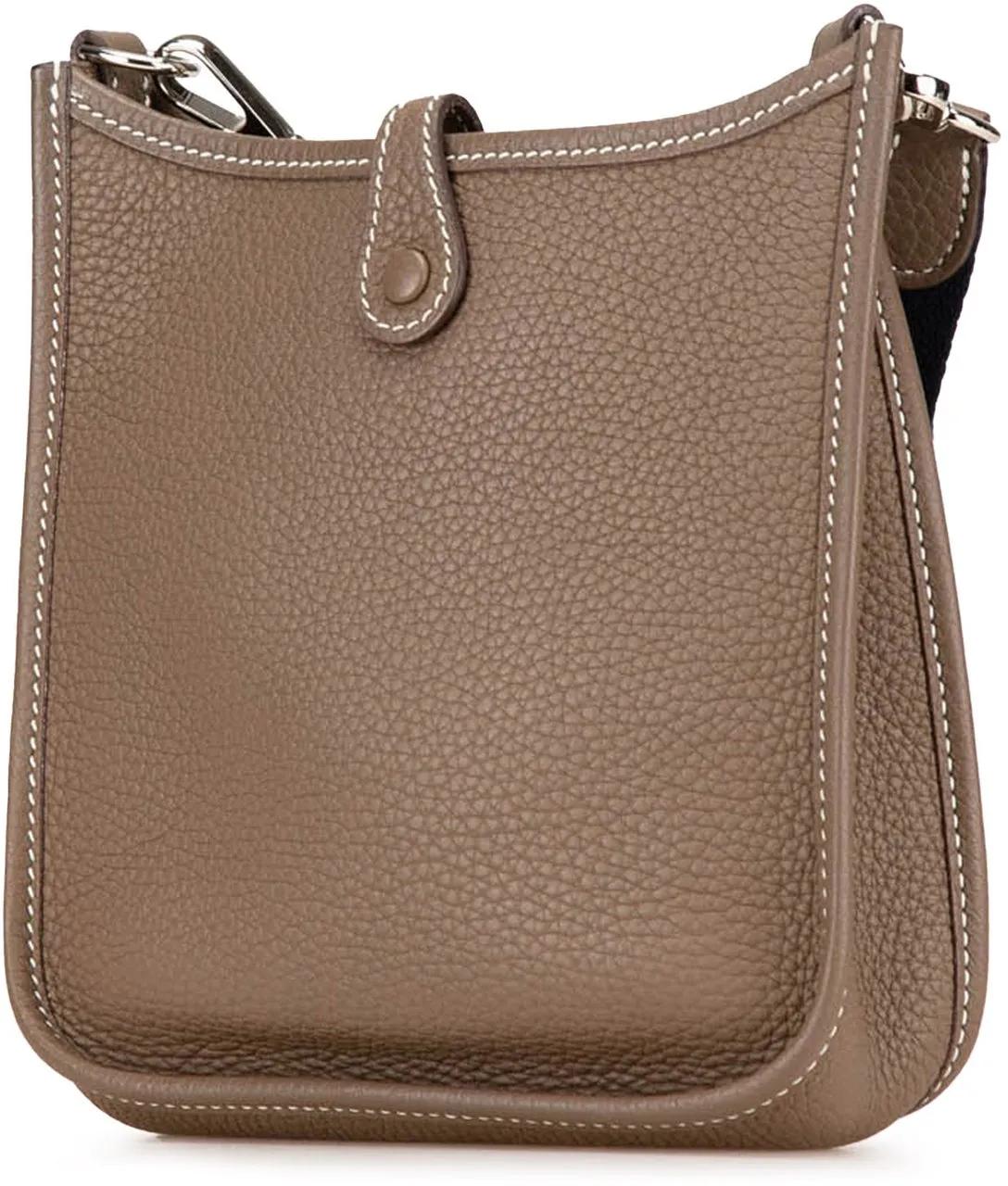 Hermès Hobo bags 2019 Clemence Evelyne TPM in bruin