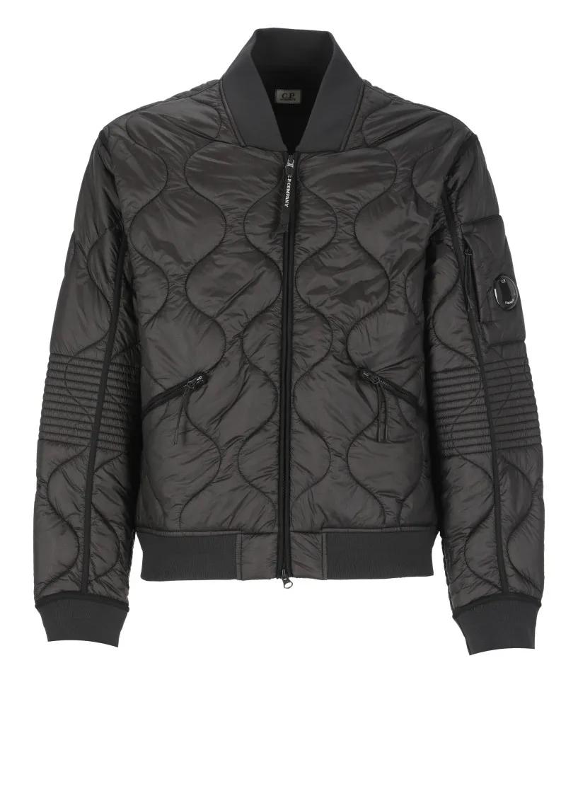 CP Company - Black Padded And Quilted Jacket - Größe M - schwarz