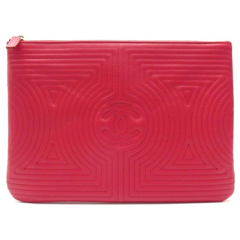 Chanel Clutch NEUE CHANEL O CASE A TASCHE82348 CC CLUTCH LOGO HI pink