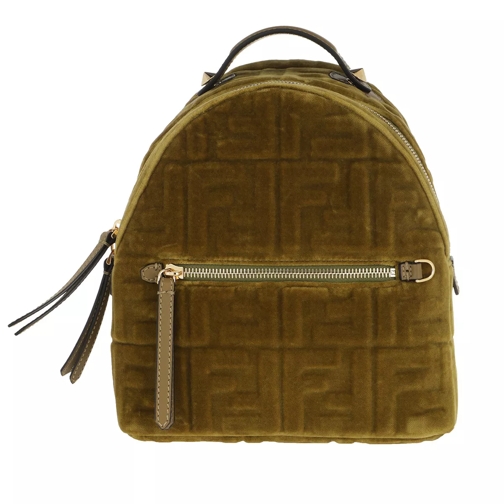 Fendi FF Monogramme Mini Backpack Green Rucksack