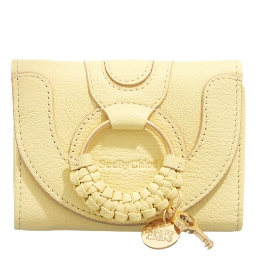 See By Chloé Compact Wallet Leather Pure Yellow Tri-Fold Wallet