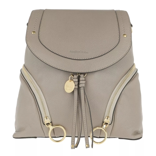 See By Chloé Olga Backpack Leather Motty Grey Rugzak